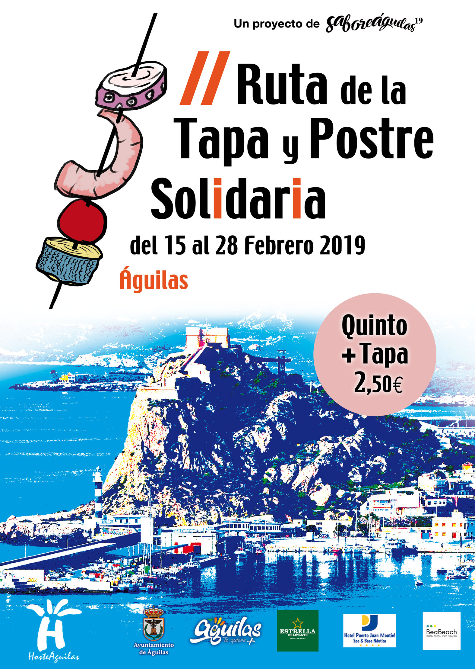  Información Ruta de la Tapa y Postre Solidaria 2019.